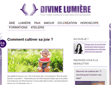 Tablet Screenshot of divinelumiere.com